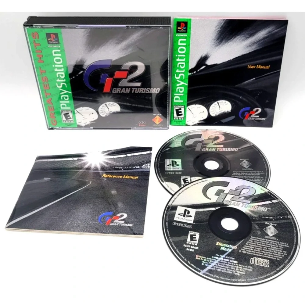 Gran Turismo 2 (Sony PlayStation 1, 1999) COMPLETE IN BOX CIB